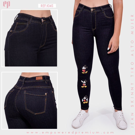 Jean Skinny Tiro Alto 1045