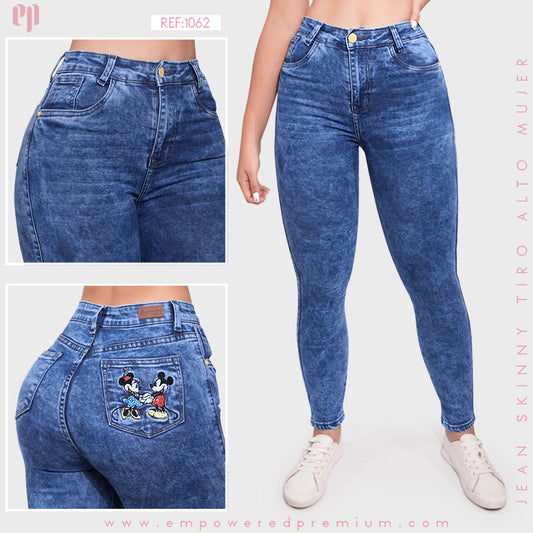 Jean Skinny Tiro Alto 1062