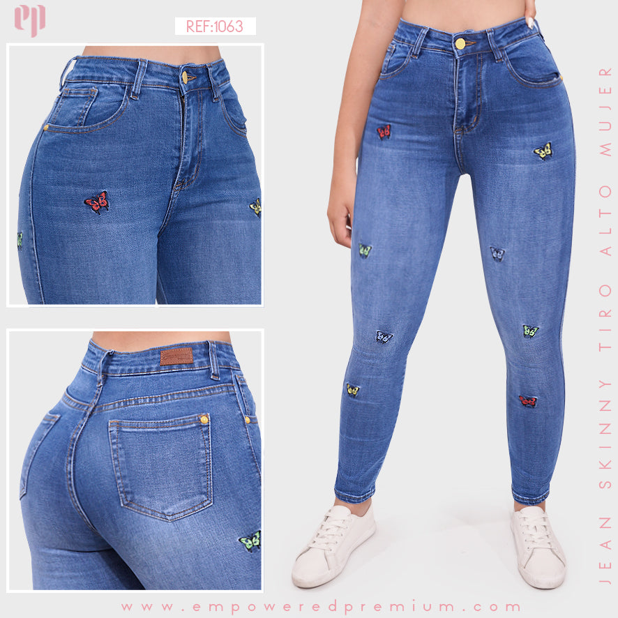 Jean Skinny Tiro Alto 1063