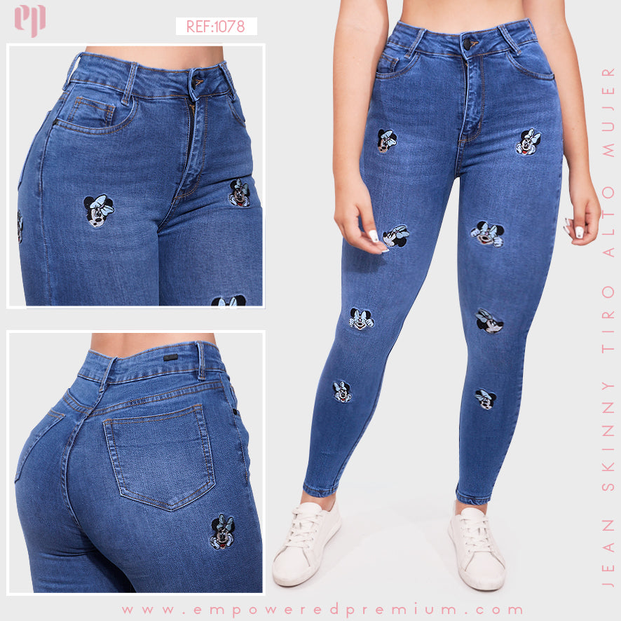 Jean Skinny Tiro Alto 1078