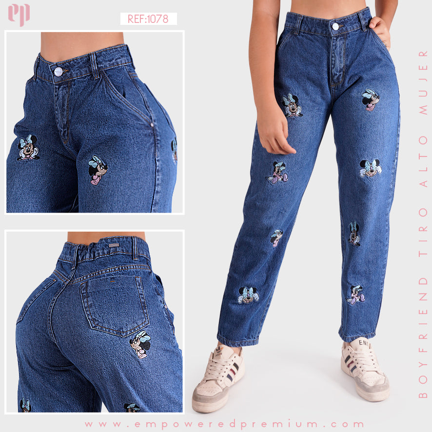 Jean Boyfriend Tiro Alto 1078B