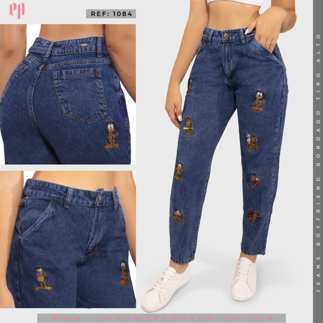 Jean Boyfriend Tiro Alto 1084