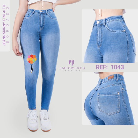 Jean Skinny Tiro Alto 1043