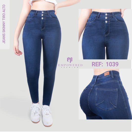 Jean Skinny Clásico Tiro Alto 1039