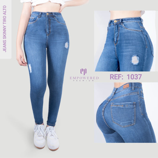 Jean Skinny Clásico Tiro Alto 1037