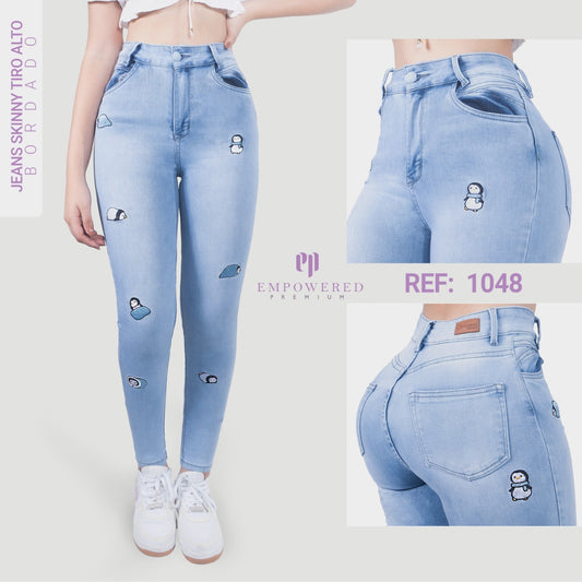 Jean Skinny Tiro Alto 1048