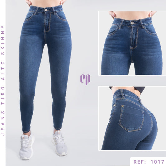 Jean Skinny Clásico Tiro Alto 1017