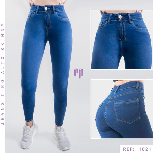 Jean Skinny Clásico Tiro Alto 1021