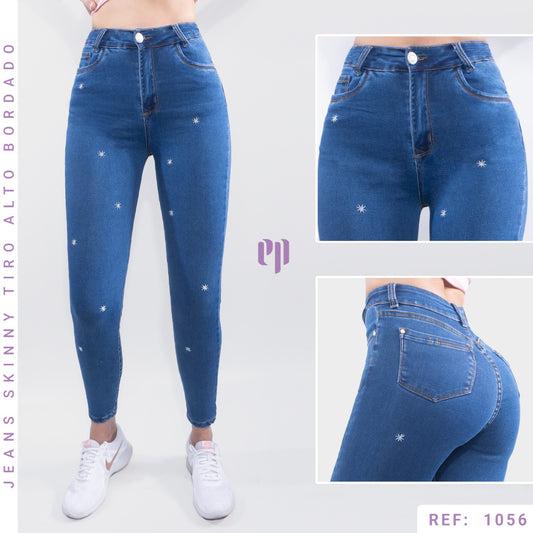 Jean Skinny Tiro Alto 1056