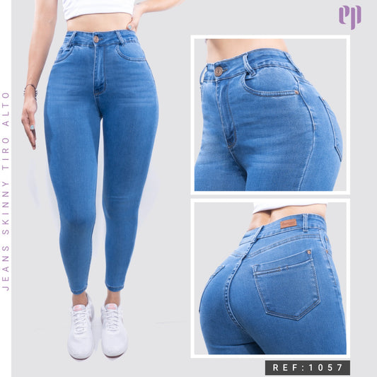 Jean Skinny Clásico Tiro Alto 1057